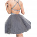 THHGPO Women's Short Beaded Prom Tulle Dress Homecoming Dress Backless THHGPO Women's Short Beaded Prom Tulle Dress Homecoming Dress Backless