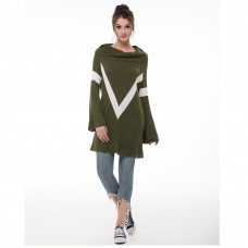 COOUFE Women's Turtleneck Oversized Sweaters Fall Long Hem Tunic   Pullover Sweater Knit Tops