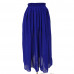 THHGPO Blue Women's Long Beach Skirt Elastic Waistband Chiffon Maxi Skirts Maternity THHGPO Blue Women's Long Beach Skirt Elastic Waistband Chiffon Maxi Skirts Maternity